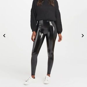 Faux Patent Leather Leggings